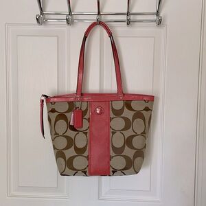 Coach should bag in coral.